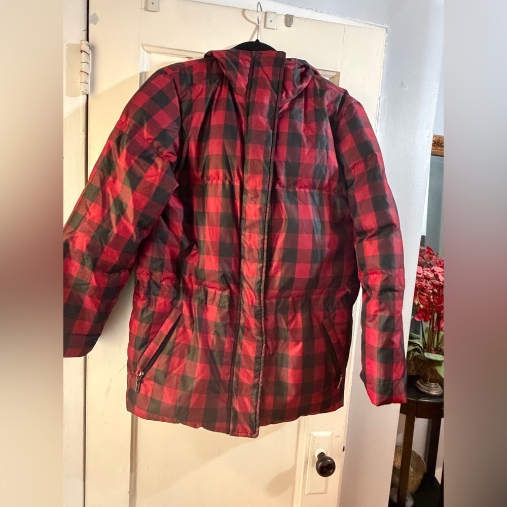 Ralph Lauren Buffalo Plaid Down Coat Parka - Picture 5 of 14